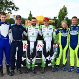Die drei schnellsten Teams: Marijan Griebel/Tobias Braun, Christian Riedemann/Nico Otterbach und Philip Geipel/Katrin Becker